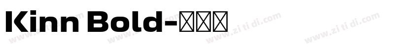 Kinn Bold字体转换